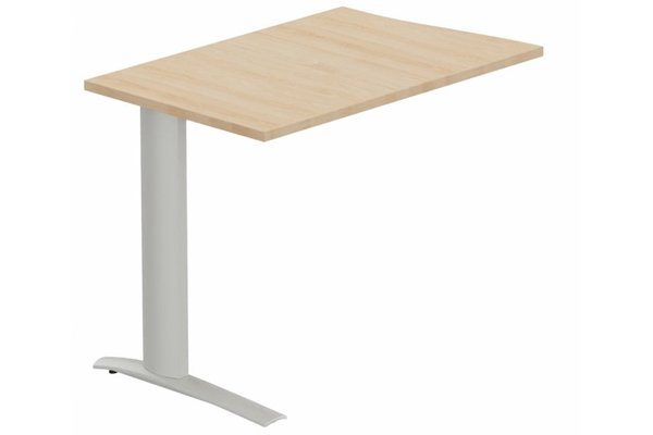 Gamme K1 - Extensions - Plans vagues - Retour vague à gauche 90x60cm sur pied hêtre/aluminium