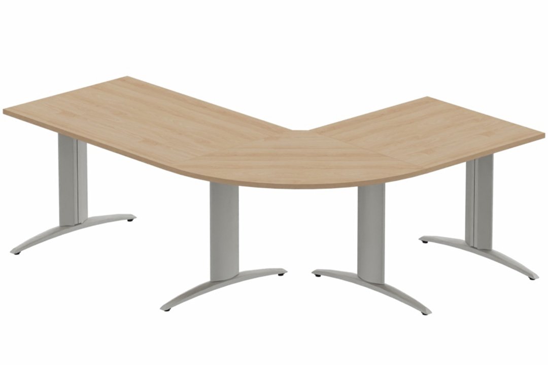 Ensemble panoramique - plan principal 160x80cm hêtre/aluminium