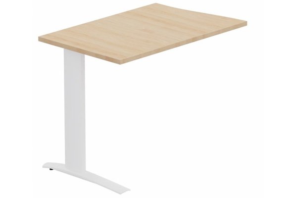 Gamme K1 - Extensions - Plans vagues - K1 Retour vague à gauche 90x60cm sur pied hêtre/blanc
