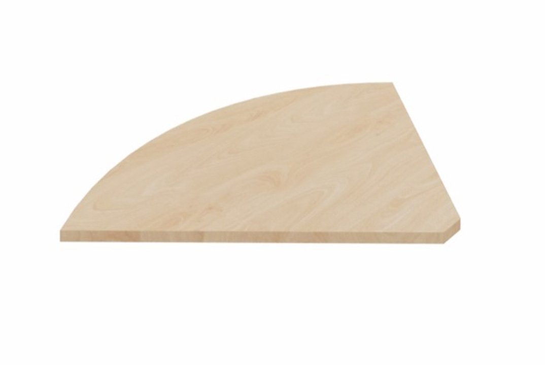 K7 Plateau d'angle 90° 85x85cm hêtre