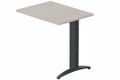Retour direct 120x60cm sur pied, plateau acacia, structure anthracite