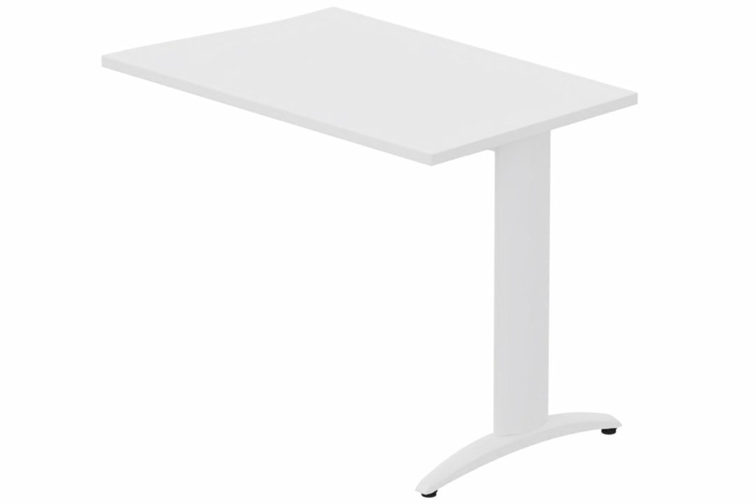 Retour vague à droite 90x60cm sur pied blanc/blanc - sur délai