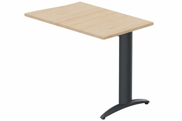 Gamme K2 - Extensions - Plans vagues - Retour vague à droite 90x60cm sur pied hêtre/anthracite
