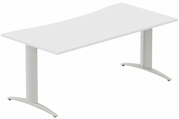 Gamme K2 - Plans vagues - Plan vague symétrique 160x90x80cm blanc/aluminium - sur délai