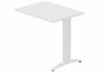Retour direct 100x60cm sur pied, plateau blanc, structure blanc