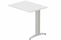 Retour direct 100x60cm sur pied, plateau blanc, structure aluminium