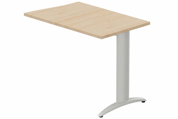 Gamme K2 - Extensions - Plans vagues - Retour vague à droite 90x60cm sur pied hêtre/aluminium