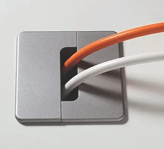 INFORMATIQUE ET ELECTRIFICATION - Obturateurs - Jeu de 2 obturateurs SQUARE, D.80mm aluminium